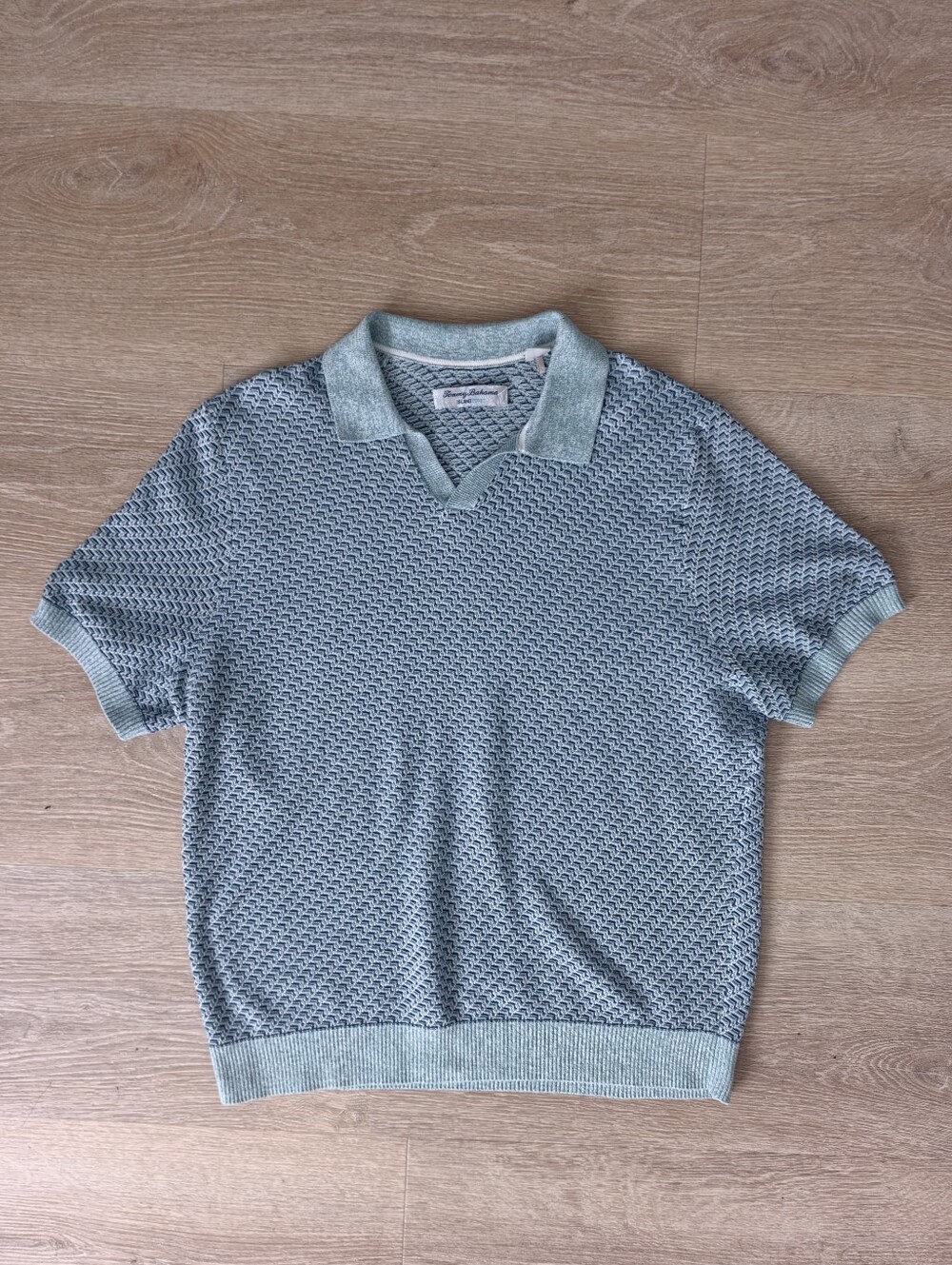 Tommy Bahama Islandzone Polo Sweater Knit Shirt Johnny Collar Men's Size S